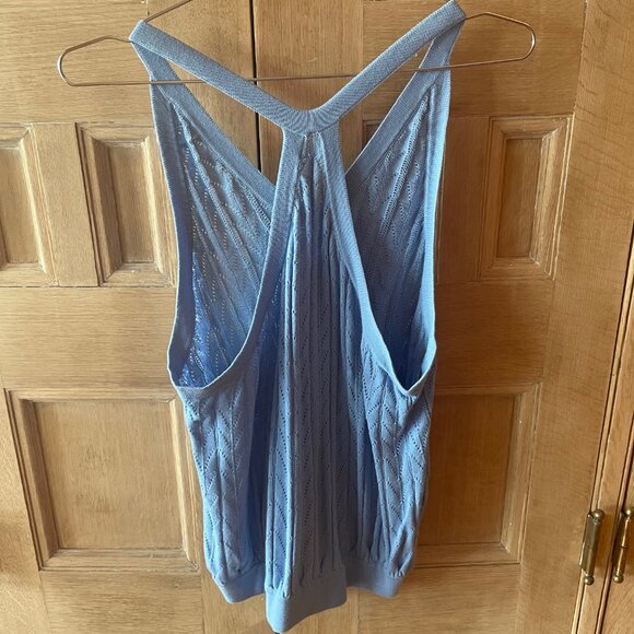 Cute Cleo & Wolf Knit Top, Pale Blue, NWOT, Size S - Picture 2 of 5